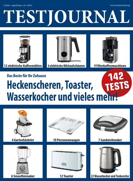 Testjournal – Marz 2020 Cover