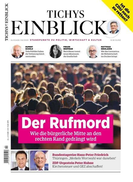 Tichys Einblick – April 2020 Cover