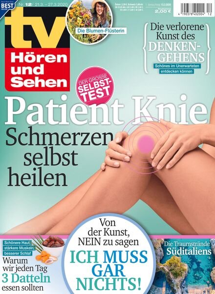 TV HOren und Sehen – 13 Marz 2020 Cover