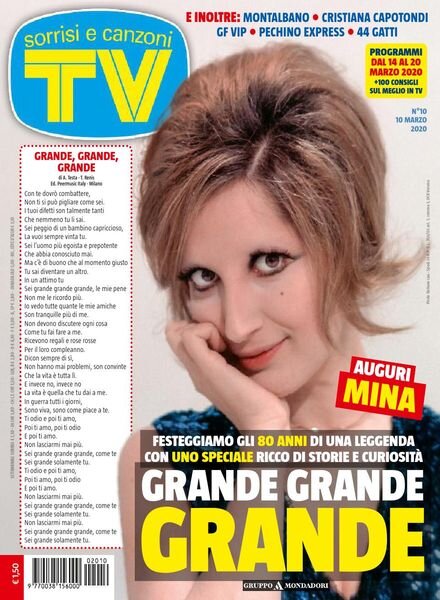 TV Sorrisi e Canzoni – 10 marzo 2020 Cover