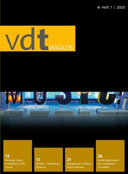 Vdt Magazin – Nr.1 2020 Cover