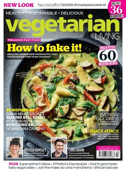Vegetarian Living – March 2020 Cover