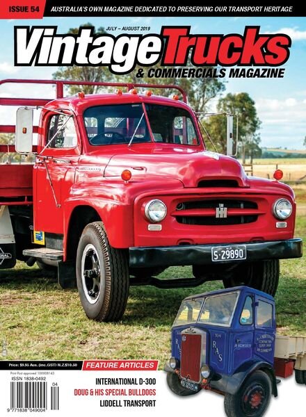 Vintage Trucks & Commercials – July-August 2019 Cover