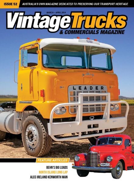 Vintage Trucks & Commercials – March-April 2019 Cover