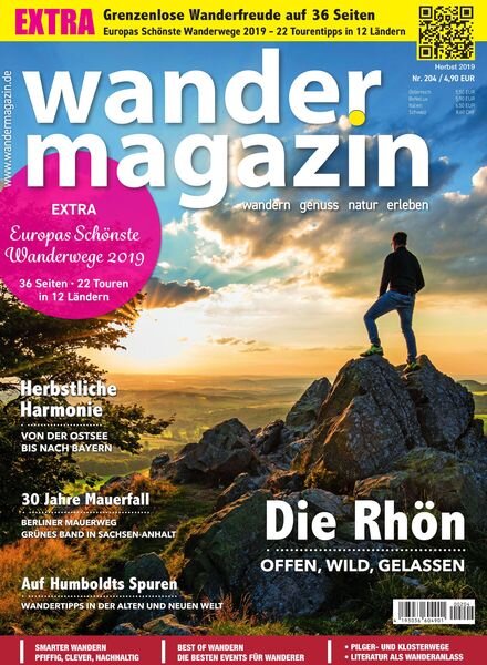 Wandermagazin – Herbst 2019 Cover