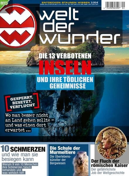 Welt der Wunder – April 2020 Cover
