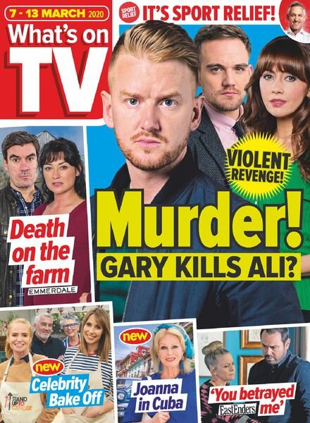 What’s on TV – 07 March 2020 Cover