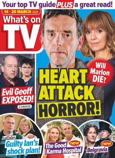 What’s on TV – 14 March 2020 Cover