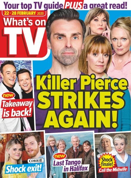 What’s on TV – 22 February 2020 Cover