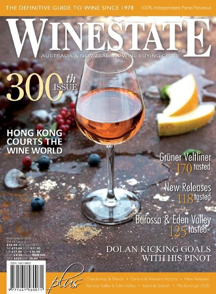 Winestate Magazine – March 2020 Cover