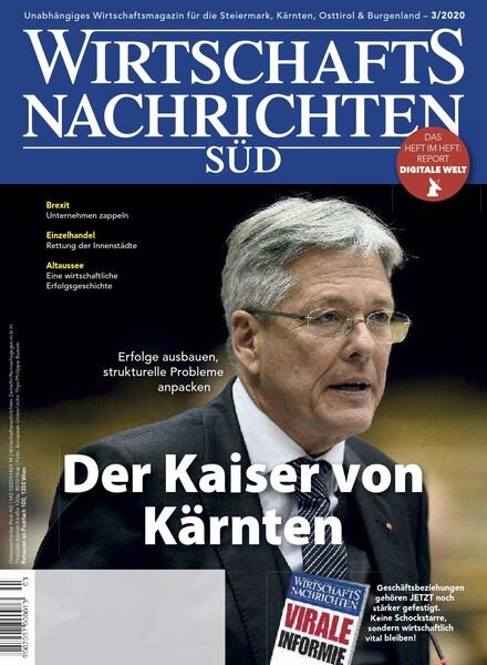 Wirtschaftsnachrichten Sud – Marz 2020 Cover