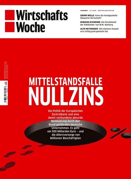 Wirtschaftswoche – 21 Februar 2020 Cover