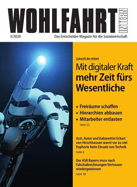 Wohlfahrt Intern – Marz 2020 Cover