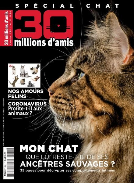 30 Millions d’Amis – avril 2020 Cover