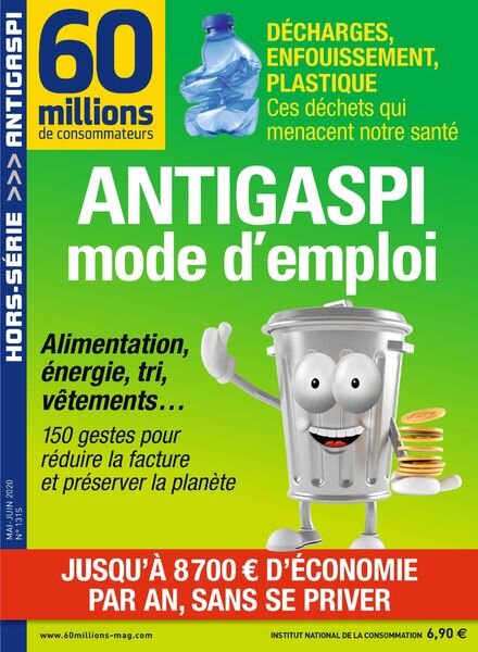 60 Millions de Consommateurs – Hors-Serie – Mai-Juin 2020 Cover