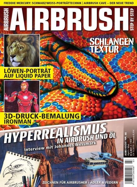 Airbrush Step by Step German Edition – April-Mai 2020 Cover
