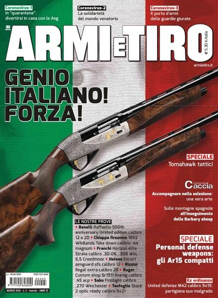 Armi e Tiro – Maggio 2020 Cover