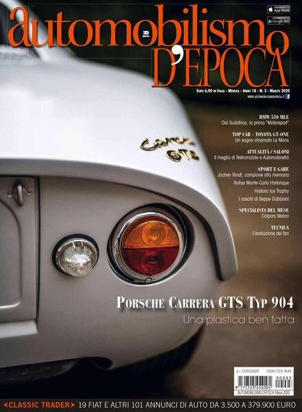 Automobilismo d’Epoca – Marzo 2020 Cover