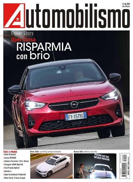 Automobilismo – Marzo 2020 Cover