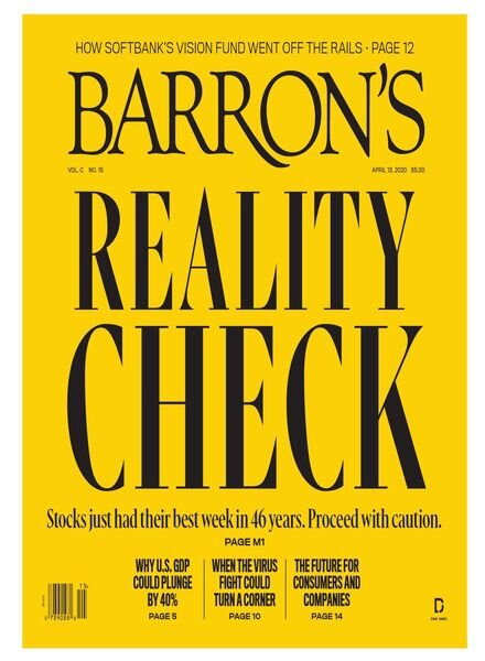Barron’s – 13 April 2020 Cover