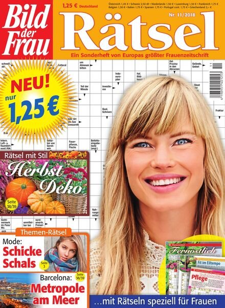 Bild der Frau Ratsel – November 2018 Cover