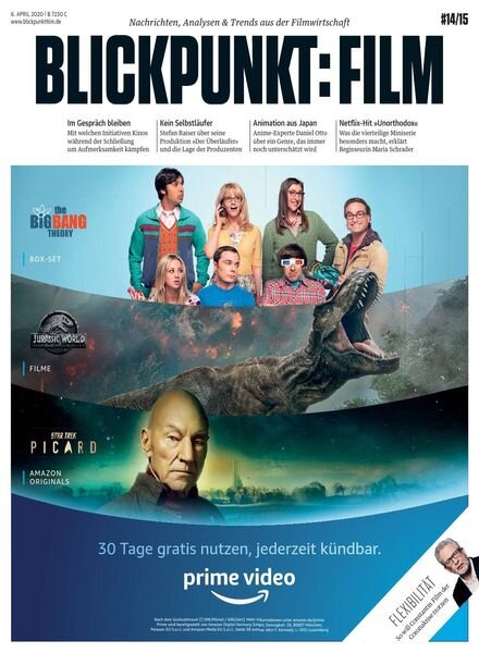 Blickpunkt Film – 6 April 2020 Cover