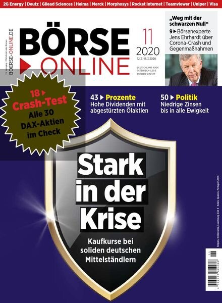 Borse Online – 12 Marz 2020 Cover