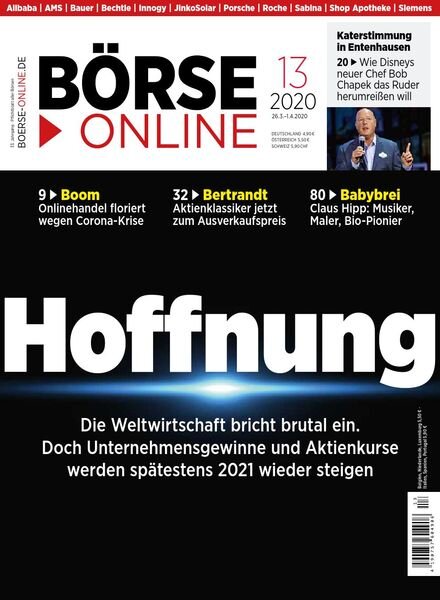 Borse Online – 26 Marz 2020 Cover