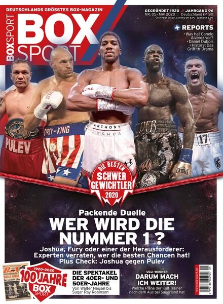 BoxSport – Mai 2020 Cover