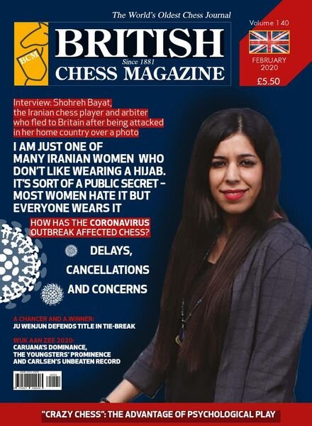 British Chess Magazine – February 2020 Cover