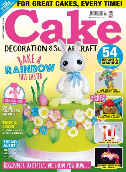 Cake Decoration & Sugarcraft – Issue 234 – March 2018 Cover