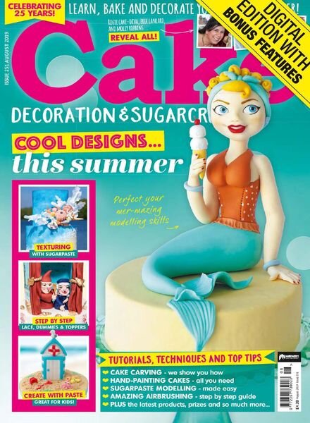 Cake Decoration & Sugarcraft – Issue 251 – August 2019 Cover