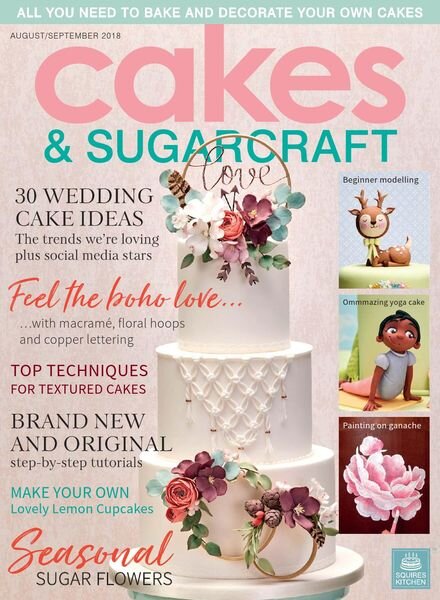 Cakes & Sugarcraft – August-September 2018 Cover