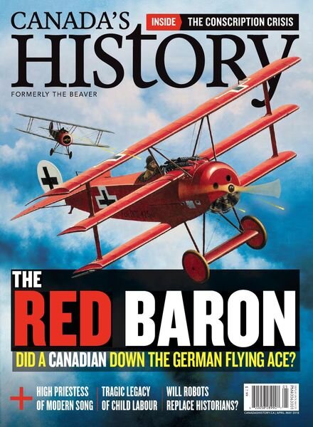 Canada’s History – April-May 2018 Cover