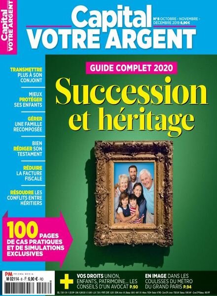 Capital Votre Argent – Octobre-Decembre 2019 Cover