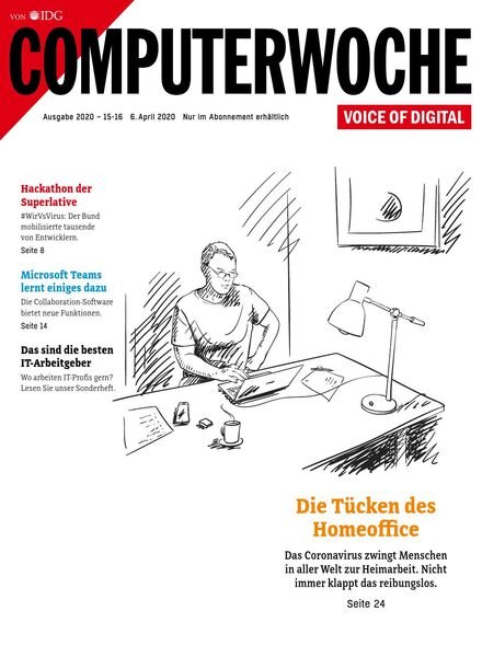 Computerwoche – 03 April 2020 Cover