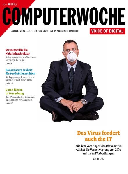 Computerwoche – 23 Marz 2020 Cover