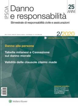 Danno e Responsabilita – Febbraio 2020