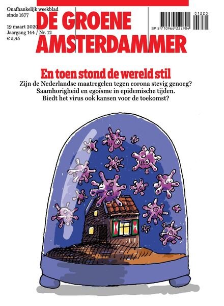 De Groene Amsterdammer – 20 maart 2020 Cover