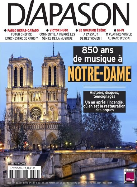 Diapason – avril 2020 Cover