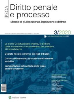 Diritto Penale e Processo – Marzo 2020