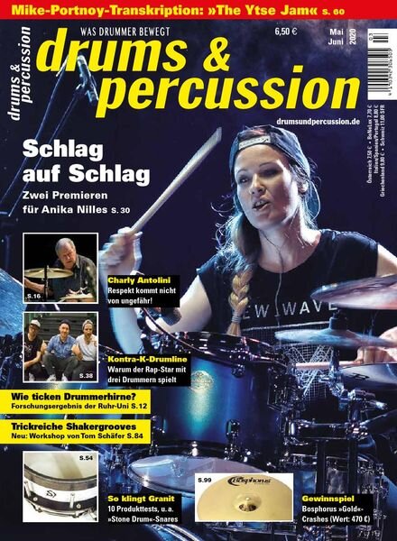 Drums & Percussion – Mai-Juni 2020 Cover
