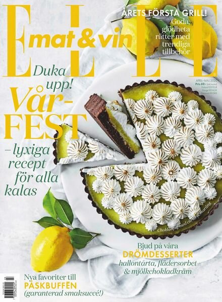 Elle Mat & Vin – april 2020 Cover