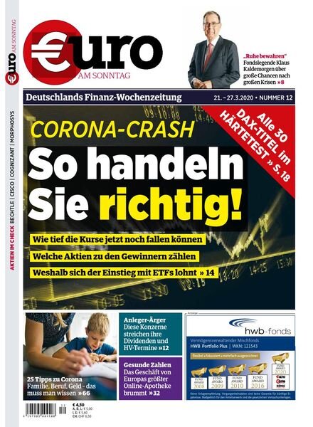 Euro am Sonntag – 21. Marz 2020 Cover