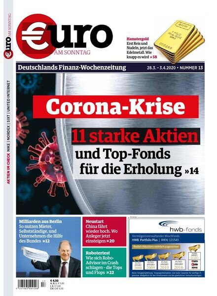Euro am Sonntag – 28 Marz 2020 Cover