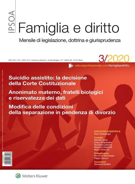 Famiglia e Diritto – Marzo 2020 Cover