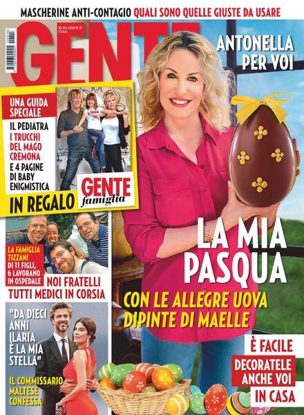 Gente Italia – 18 aprile 2020 Cover