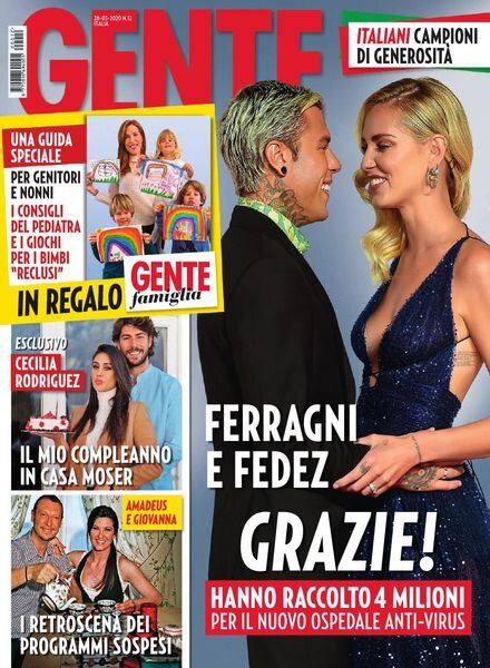 Gente Italia – 28 marzo 2020 Cover