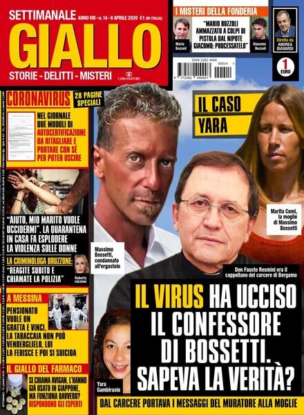 Giallo – 8 Aprile 2020 Cover