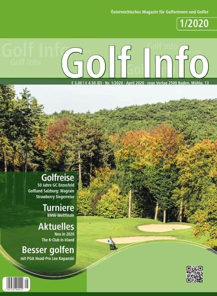 Golf Info – April 2020 Cover